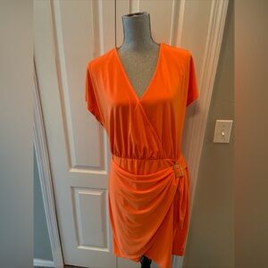 Michael kors ladies tangerine dress size large